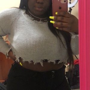 Crop top sweater